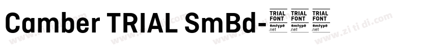Camber TRIAL SmBd字体转换